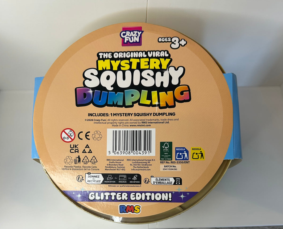 Crazy Fun RMS Giant (17cm) Original Glitter Mystery Squishy Dumpling  (Styles Vary)