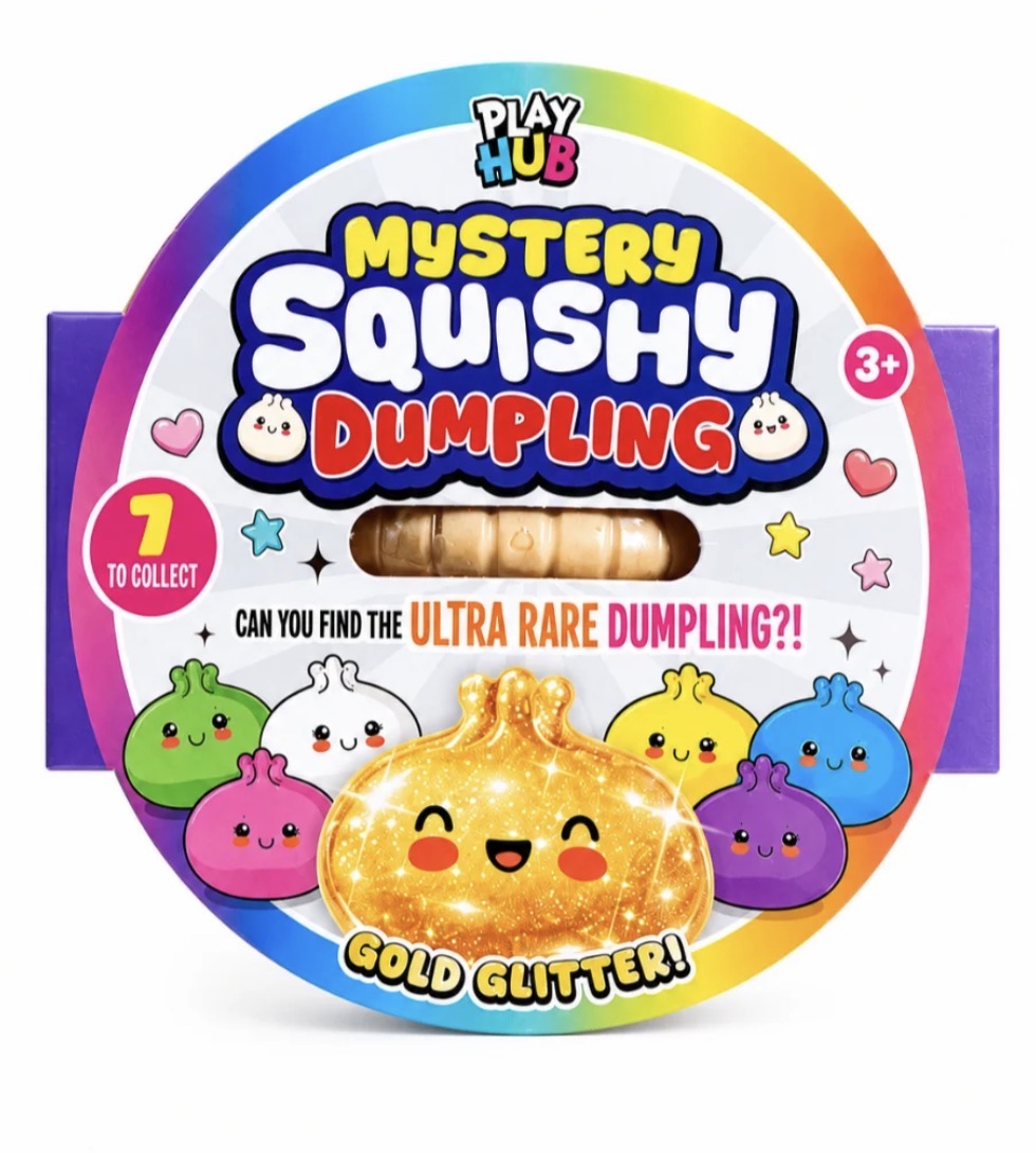 Play Hub RMS - Gold Glitter Mystery Dumpling (8.5cm)