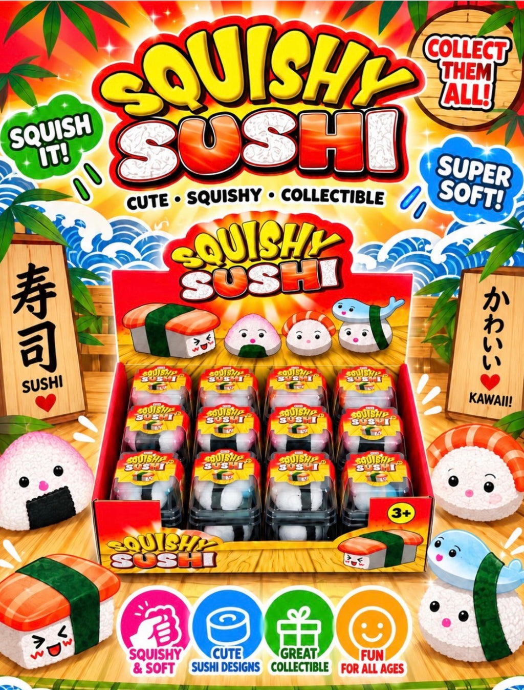 TPR Squishy Sushi