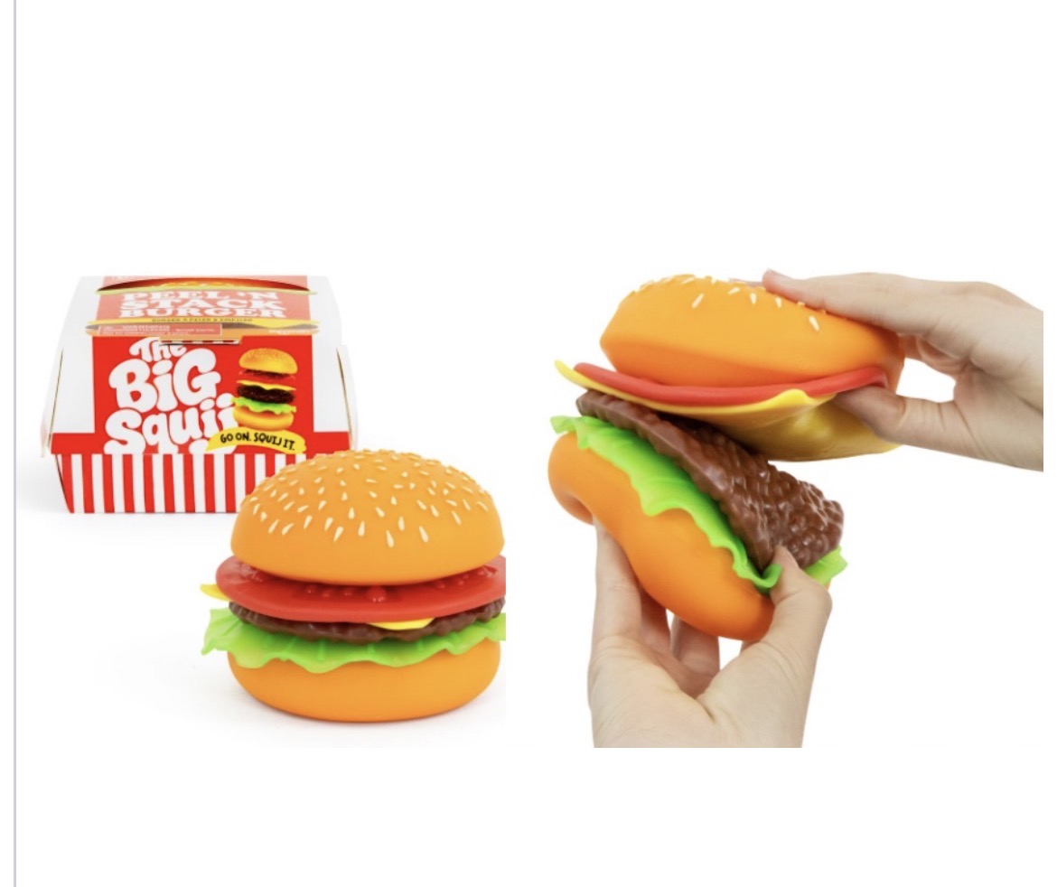 The Big Squij Peel & Stack Burger Slow-Rise Squishy Toy