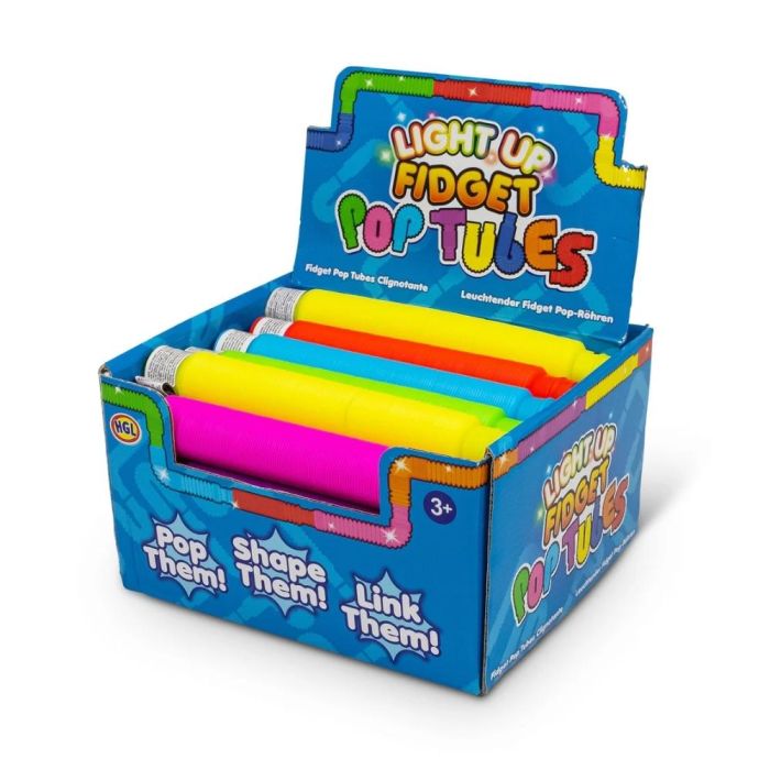 Large Fidget Popper Light Up Tube